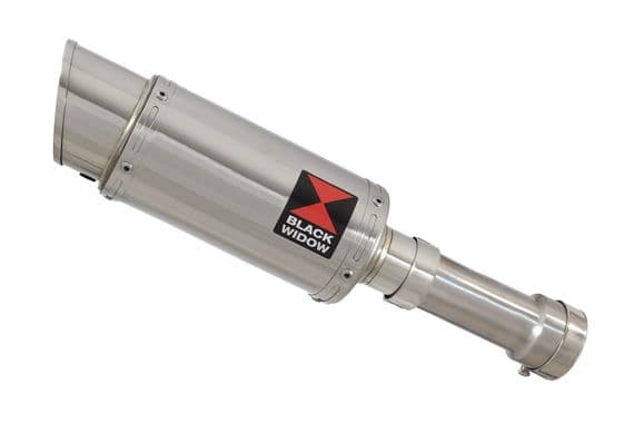 M 1000 R 2023 - 2026 Exhaust Link Pipe + 230mm GP Round Stainless Silencer