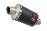 M 1000 R 2023 - 2026 Exhaust Link Pipe + 230mm Oval Black Stainless Silencer
