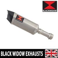 M 1000 R 2023 - 2026 Exhaust Link Pipe + 300mm Hexagonal Stainless Carbon Tip Silencer