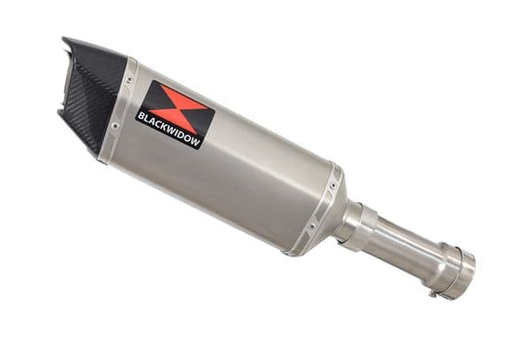 M 1000 R 2023 - 2026 Exhaust Link Pipe + 300mm Hexagonal Stainless Carbon Tip Silencer