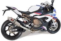 M 1000 R 2023 - 2026 Exhaust Link Pipe + 300mm Hexagonal Stainless Silencer