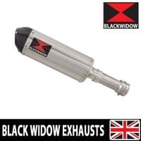M 1000 R 2023 - 2026 Exhaust Link Pipe + 300mm Oval Stainless Carbon Tip Silencer