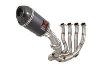 M 1000 R 2023-2026 Performance De-Cat Exhaust System 200mm Oval Black Stainless Carbon Tip Silencer