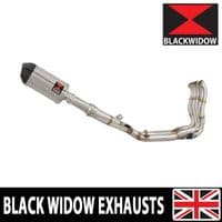 M 1000 R 2023 - 2026 Performance De - Cat Exhaust System 200mm Oval Stainless Carbon Tip Silencer