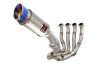 M 1000 R 2023 - 2026 Performance De - Cat Exhaust System 200mm Round Blue Tip Stainless Silencer