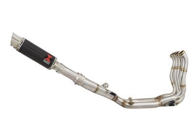 M 1000 R 2023 - 2026 Performance De - Cat Exhaust System 230mm GP Round Carbon Stainless Silencer