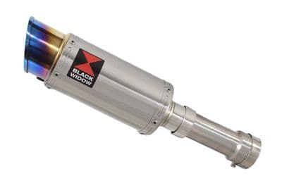 M1000XR 2023 - 2026 Exhaust Link Pipe + 200 mm Round Blue Tip Stainless Silencer