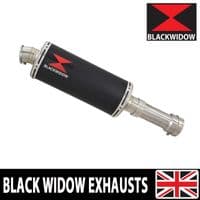 M1000XR 2023 - 2026 Exhaust Link Pipe + 300 mm Oval Black Stainless Silencer
