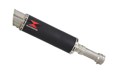 M1000XR 2023 - 2026 Exhaust Link Pipe + 360 mm  GP Style Round Black Stainless Silencer