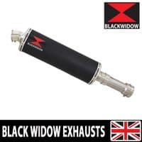 M1000XR 2023 - 2026 Exhaust Link Pipe + 400 mm Oval Black Stainless Silencer