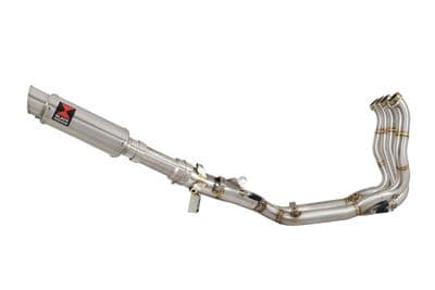 M1000XR 2023 - 2026 Performance De - Cat Exhaust System 200 mm GP Style Round Stainless Silencer
