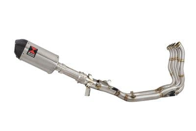 M1000XR 2023 - 2026 Performance De - Cat Exhaust System 200 mm  Oval Stainless Silencer
