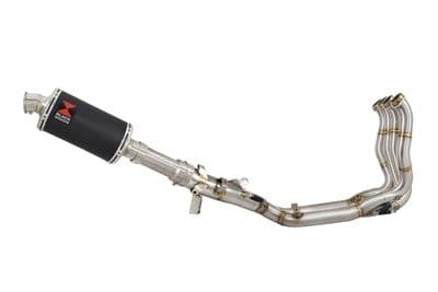 M1000XR 2023 - 2026 Performance De - Cat Exhaust System 230 mm Oval Black Stainless Silencer