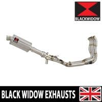 M1000XR 2023 - 2026 Performance De - Cat Exhaust System 230 mm Oval Stainless Silencer