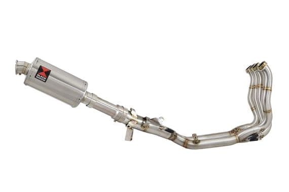 M1000XR 2023 - 2026 Performance De - Cat Exhaust System 230 mm Oval Stainless Silencer