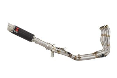 M1000XR 2023-2026 Performance De-Cat Exhaust System 230mm GP Round Carbon Silencer
