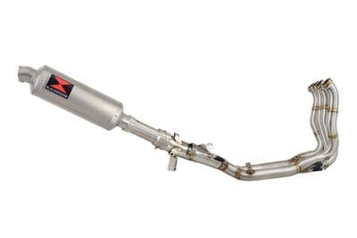 M1000XR 2023 - 2026 Performance De - Cat Exhaust System 300 mm Hexagonal Brushed Stainless Silencer