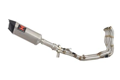 M1000XR 2023-2026 Performance De-Cat Exhaust System 300 mm Hexagonal Stainless Carbon Tip Silencer