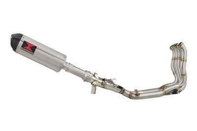 M1000XR 2023 - 2026 Performance De - Cat Exhaust System 300 mm  Oval Stainless Carbon Tip Silencer