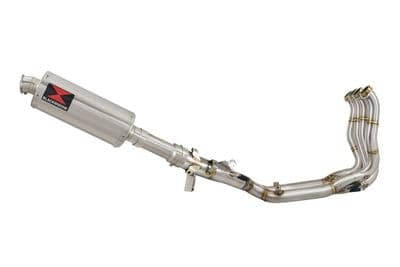 M1000XR 2023 - 2026 Performance De - Cat Exhaust System 300 mm Oval Stainless Silencer