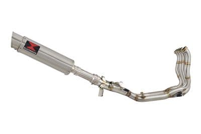 M1000XR 2023 - 2026 Performance De - Cat Exhaust System 360 mm GP Style Round Stainless Silencer
