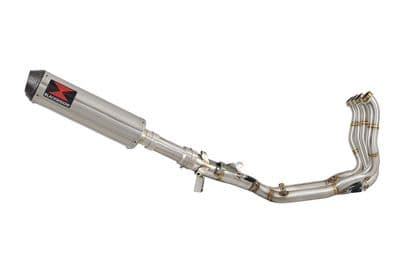 M1000XR 2023-2026 Performance De-Cat Exhaust System 370mm Round Stainless Carbon Tip Silencer