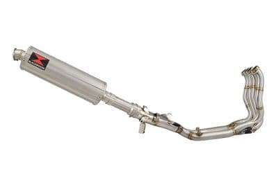 M1000XR 2023 - 2026 Performance De - Cat Exhaust System 400 mm Oval Stainless Silencer