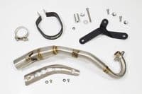 Monkey 125 2018 - 2024 Exhaust System 300mm Hexagonal Stainless Silencer