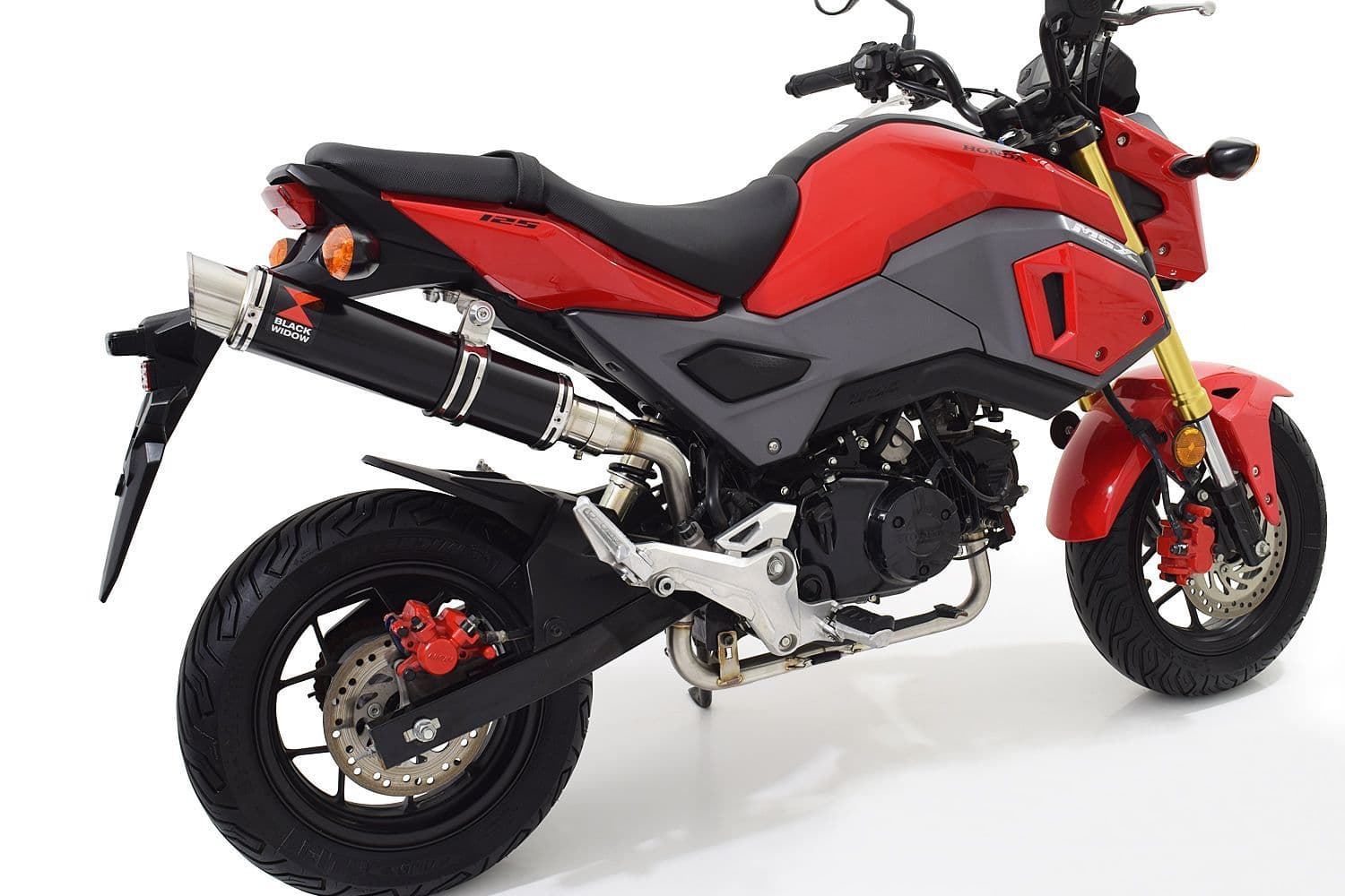 MSX 125 GROM 16-18 High Level Exhaust System 350mm GP Round