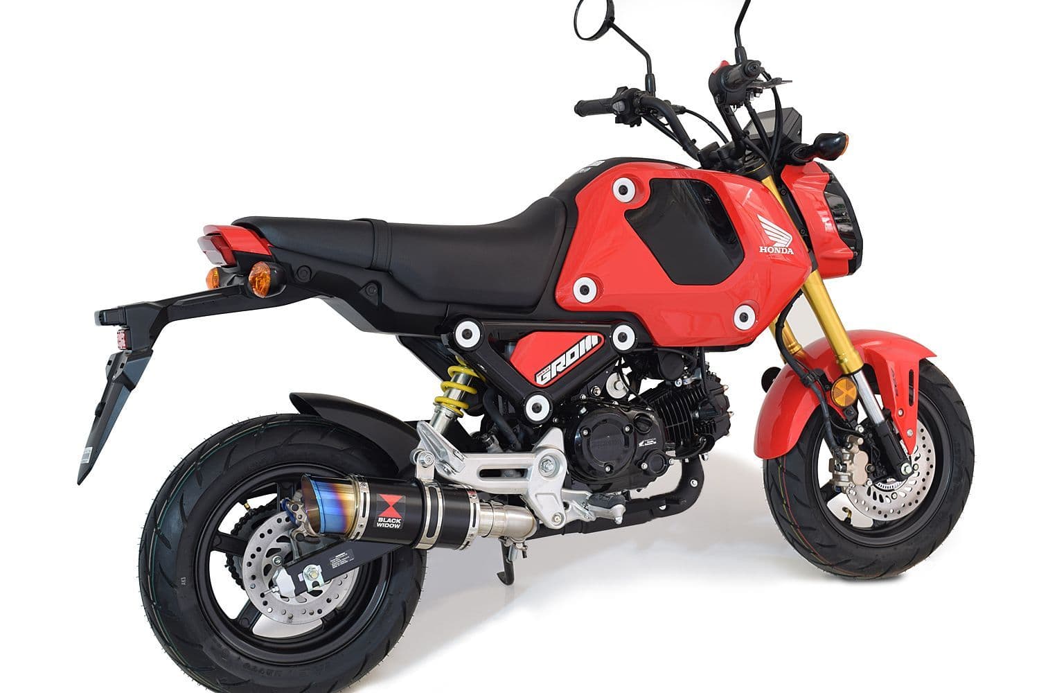 MSX 125 GROM 2021 - 2023 Exhaust Silencer 200mm Round Blue Tip