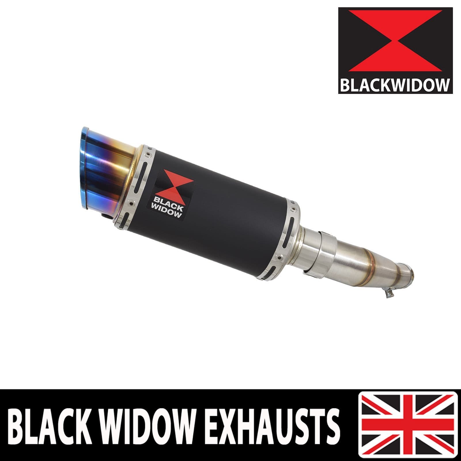 MSX 125 GROM 2021 - 2023 Exhaust Silencer 200mm Round Blue Tip