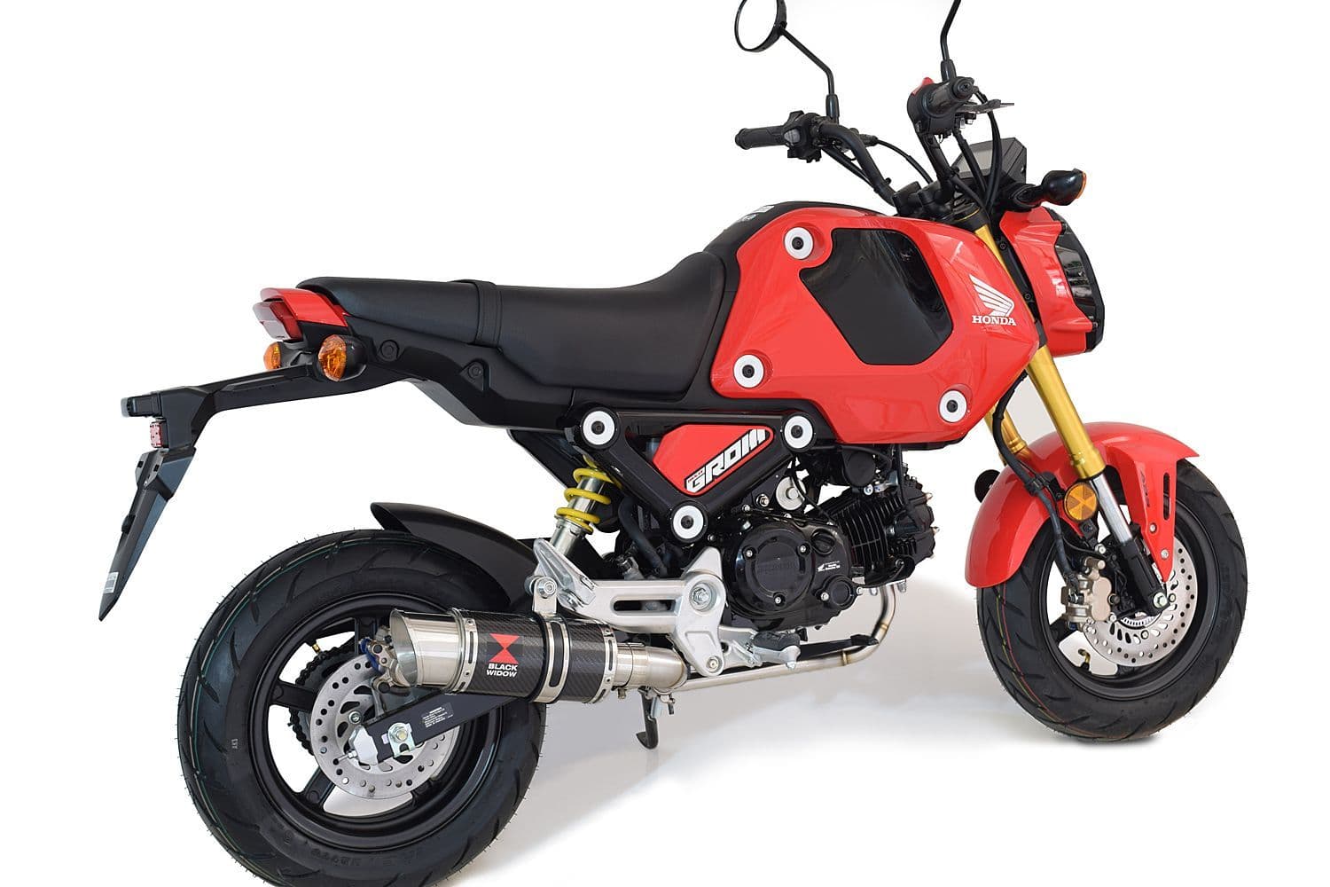 MSX 125 GROM 2021 2023 Exhaust System 200mm Round Carbon Silencer