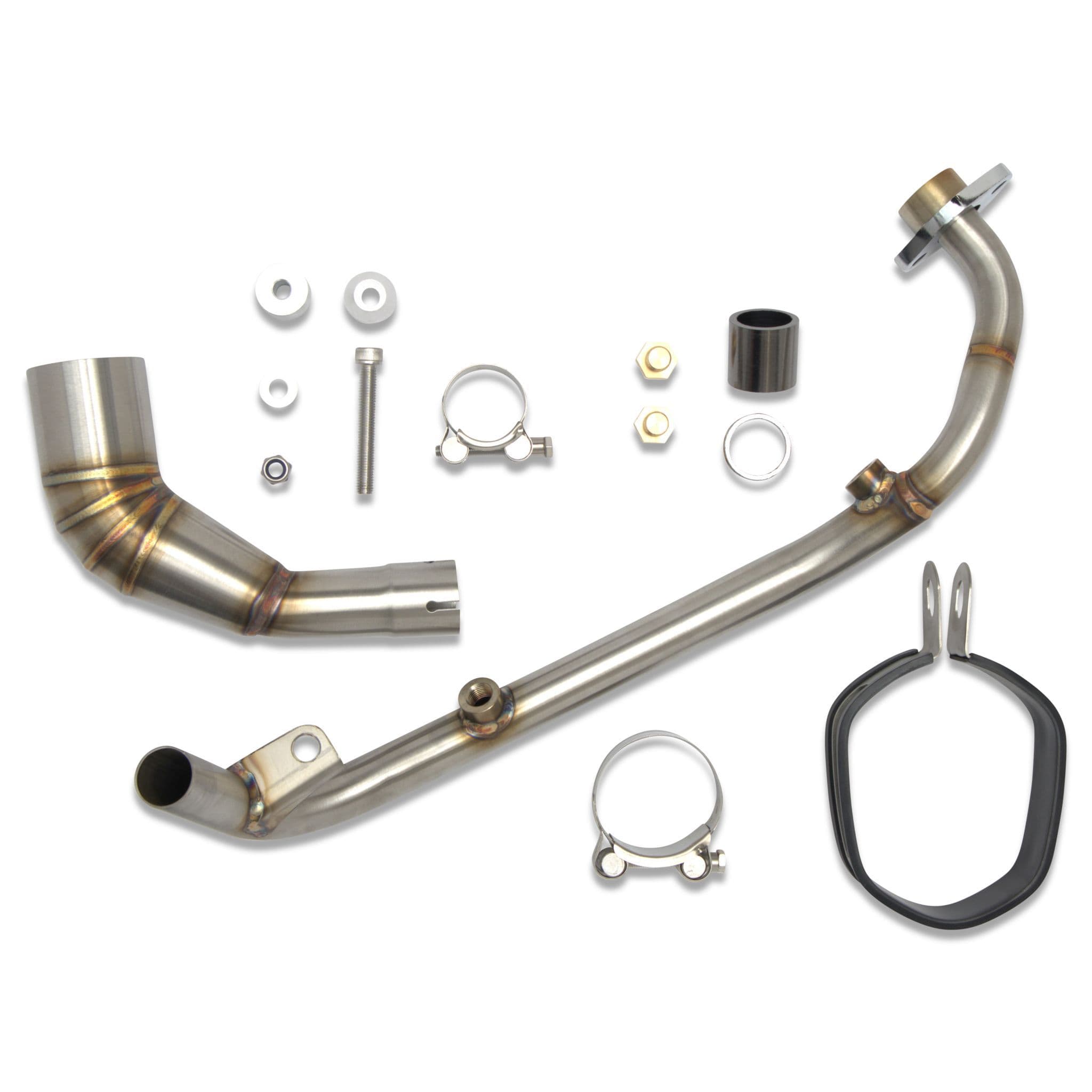 K MSX 125 GROM 2024 - 2026 Exhaust System 300 mm Hexagonal Stainless