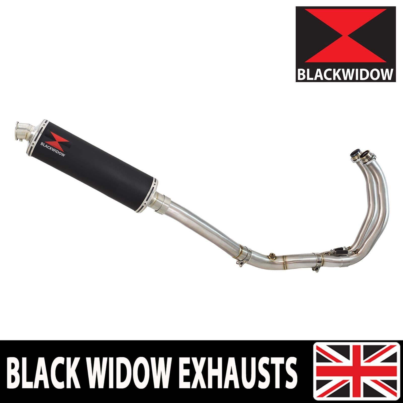 MT-07 2014-2020 High Level De-cat Exhaust System with 400mm