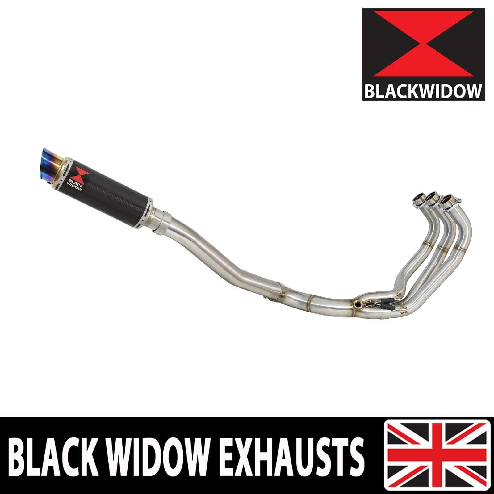 MT-09 Black Widow Exhausts フルエキ　希少製品‼️ MT09 MT-09 High Level 2013-2020 De-cat Exhaust System 200mm