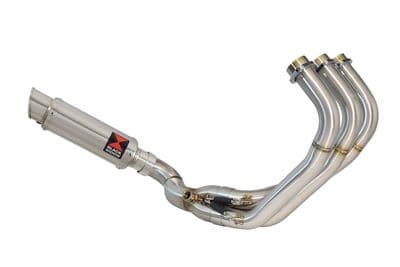 MT09 MT-09 Tracer: Tracer GT De-Cat Exhaust System 230mm GP Round Stainless Silencer