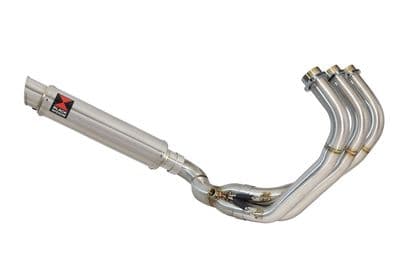 MT09 MT-09 Tracer: Tracer GT De-Cat Exhaust System 350mm GP Round Stainless Silencer