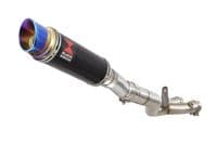 MT10 2016-2021 Stainless De Cat Collector + 230mm GP Round Blue Tip Black Stainless Silencer