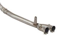 MT10 2016-2021 Stainless De Cat Collector + 230mm GP Round Blue Tip Black Stainless Silencer