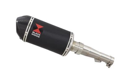 NC 700S (RC61) 2012-2014 Exhaust Silencer 200mm Oval Black Stainless Carbon Tip