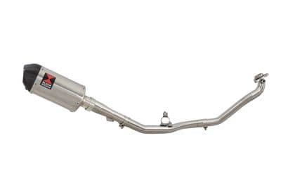 NC 700X (RC63) 2012-2013 De Cat Exhaust System 200mm Oval Stainless Silencer Carbon Tip