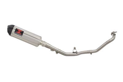NC 700X (RC63) 2012-2013 De Cat Exhaust System 300mm Oval Stainless Silencer Carbon Tip