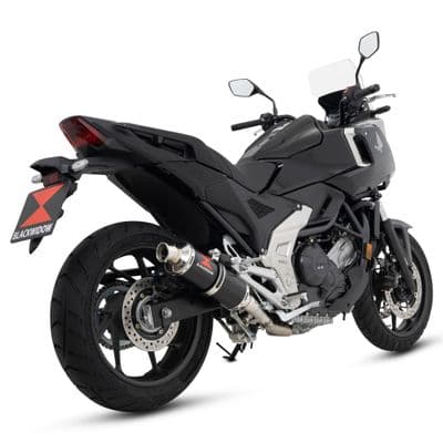NC 750 X / DCT 2025 - 2026 Exhaust Silencer 300 mm Round Black Stainless Steel
