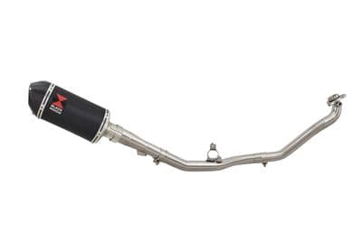 NC 750S (RC70, RC88) 2014-2020 De Cat Exhaust System 200mm Oval Black Stainless Silencer Carbon Tip