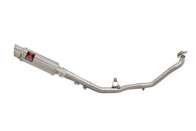 NC 750X (RC72, RC90) 2014 - 2024 De Cat Exhaust System 230mm GP Round Stainless Silencer