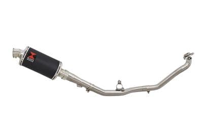 NC 750X (RC72, RC90) 2014 - 2024 De Cat Exhaust System 230mm Oval Black Stainless Silencer