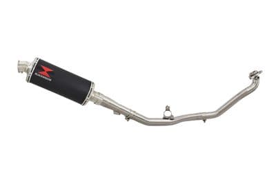 NC 750X (RC72, RC90) 2014 - 2024 De Cat Exhaust System 300mm Oval Black Stainless Silencer