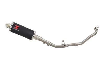 NC 750X (RC72, RC90) 2014 - 2024 De Cat Exhaust System 300mm Round Black Stainless Silencer