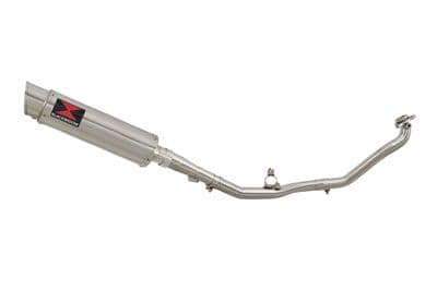 NC 750X (RC72, RC90) 2014 - 2024 De Cat Exhaust System 360mm GP Round Stainless Silencer