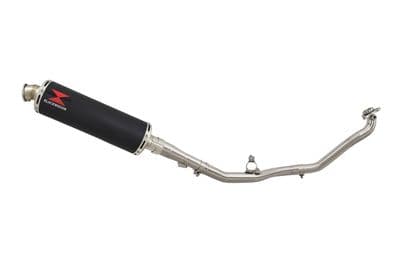 NC 750X (RC72, RC90) 2014 - 2024 De Cat Exhaust System 400mm Round Black Stainless Silencer